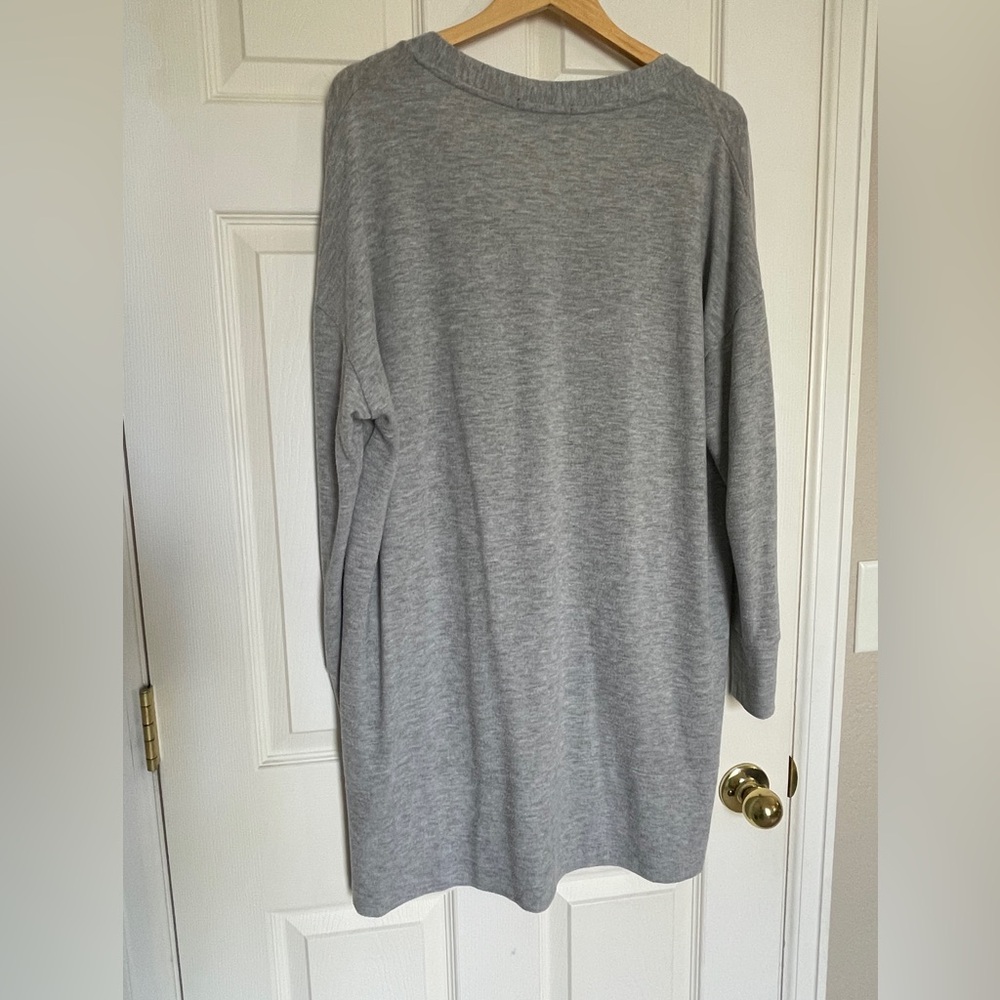 Gibson Heather Gray Button-Front Cardigan Sweater‎ | Size L - Picture 4 of 6